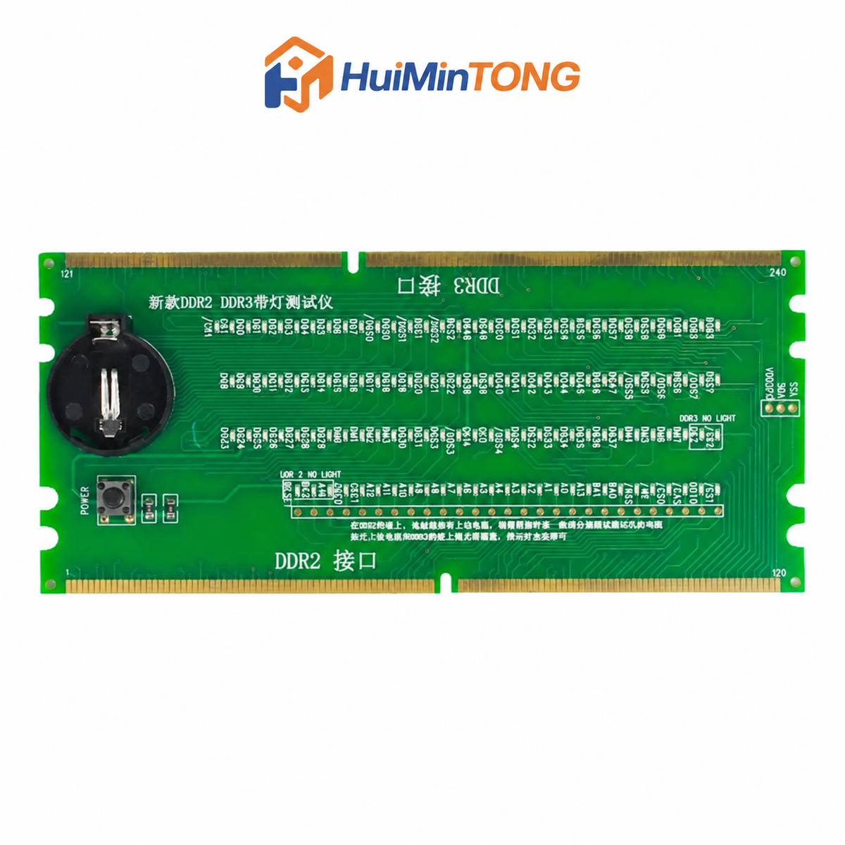 HMT-TC01 2-in-1 Desktop DDR2 & DDR3 RAM Tester with LED Indicator