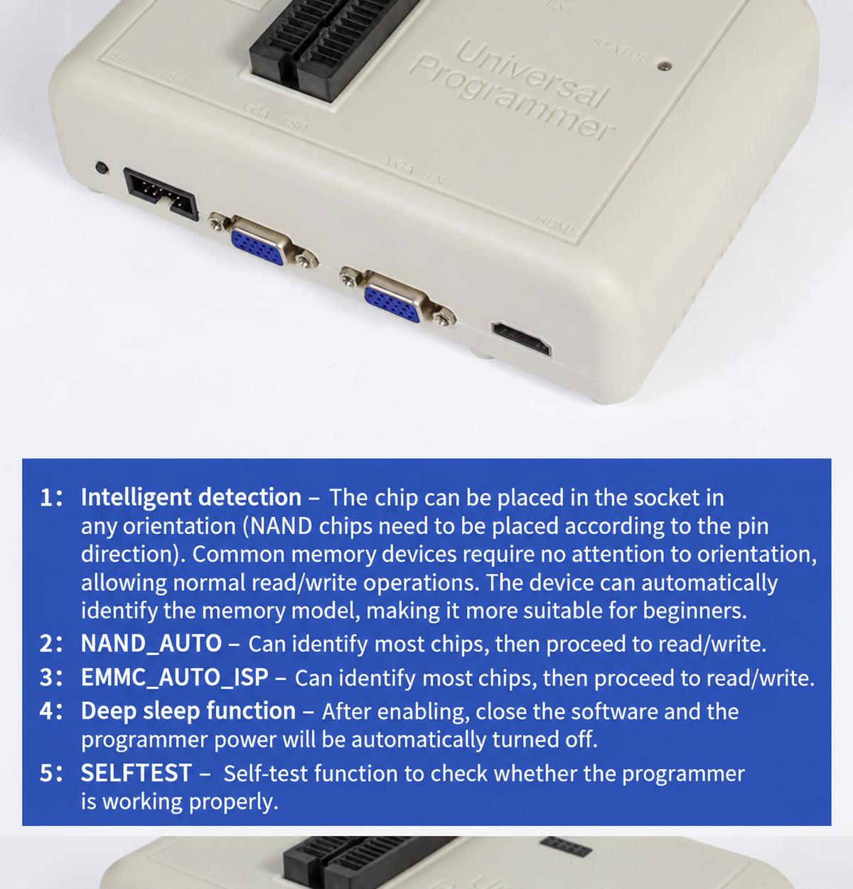 RT809HSE Programmer Laptop Desktop EMMC Online Read & Write ISP / NAND