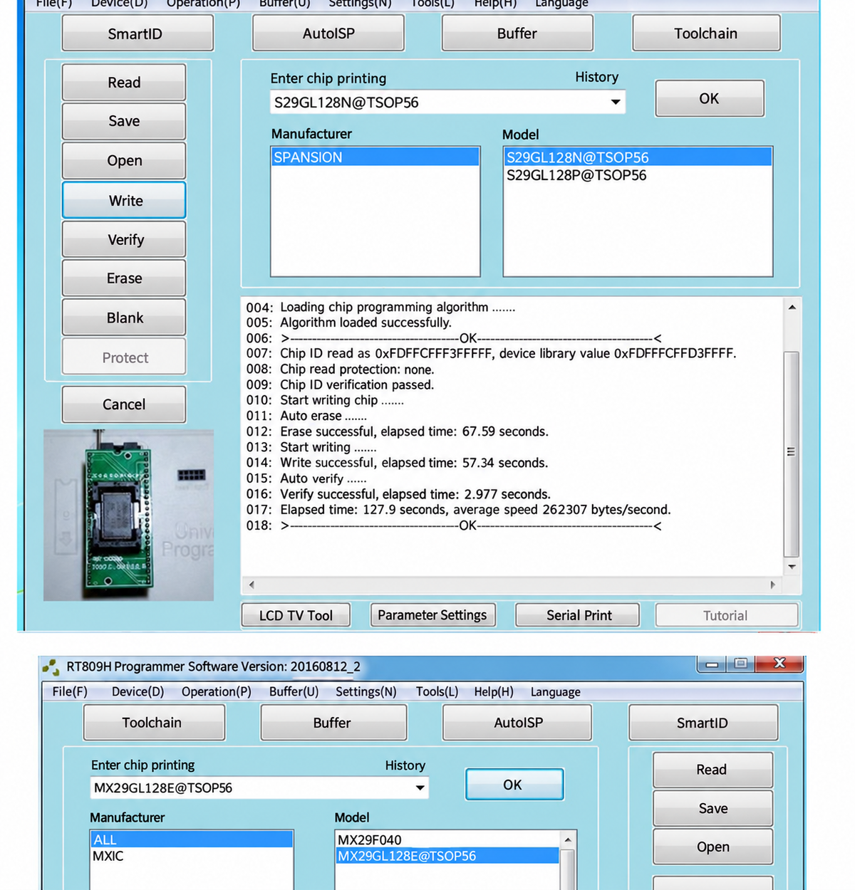 RT809HSE Programmer Laptop Desktop EMMC Online Read & Write ISP / NAND