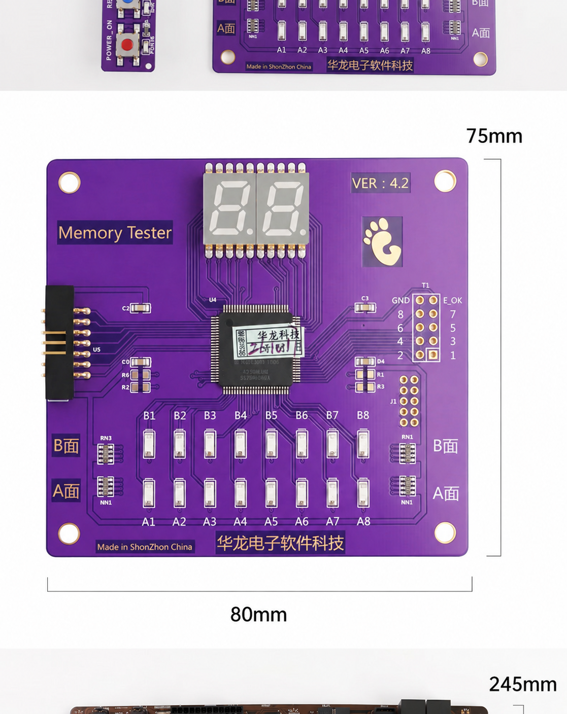 DDR4 RAM Tester Memory Repair Test Card No-boot Memory Fault Diagnosis