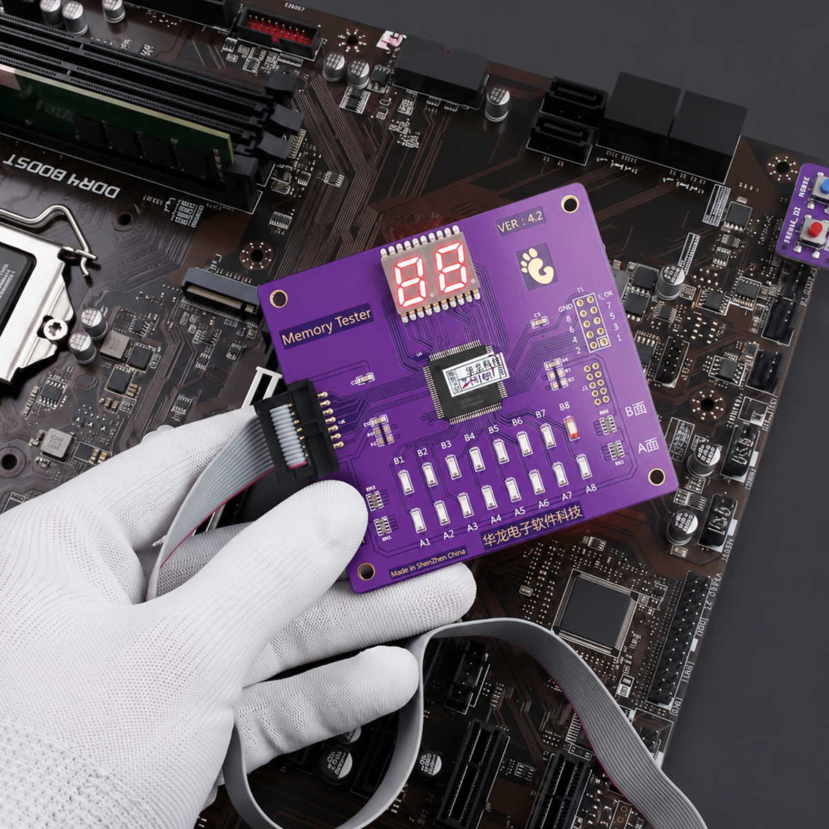 DDR4 RAM Tester Memory Repair Test Card No-boot Memory Fault Diagnosis