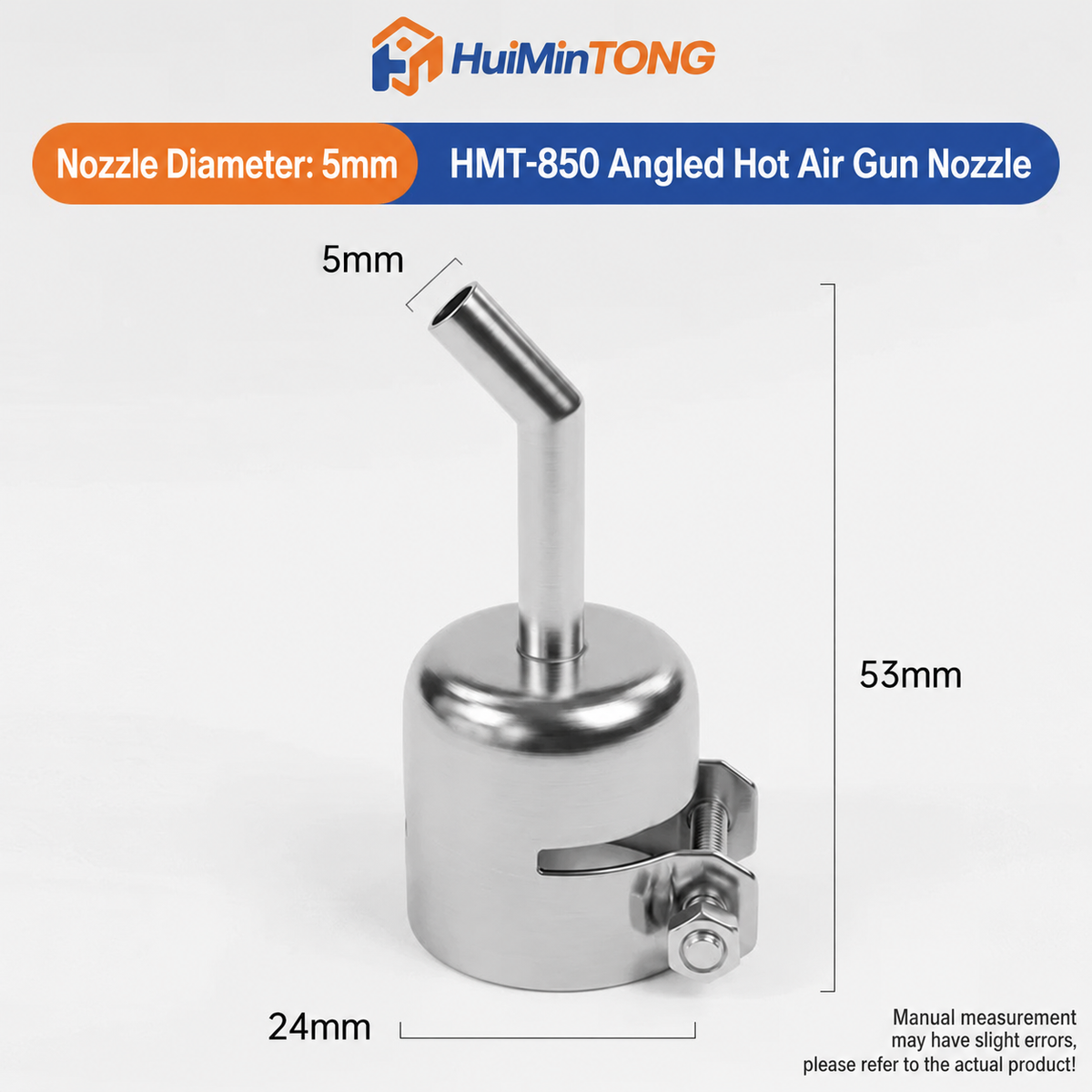 HMT-850 Hot Air Gun Extended Curved Desoldering Nozzle