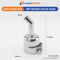 HMT-850 Hot Air Gun Extended Curved Desoldering Nozzle