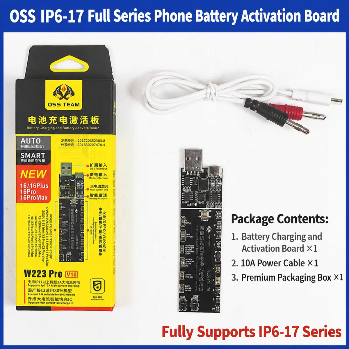 OSS TEAM W223Pro V10 Activation Board for iPhone 6P‑17PM