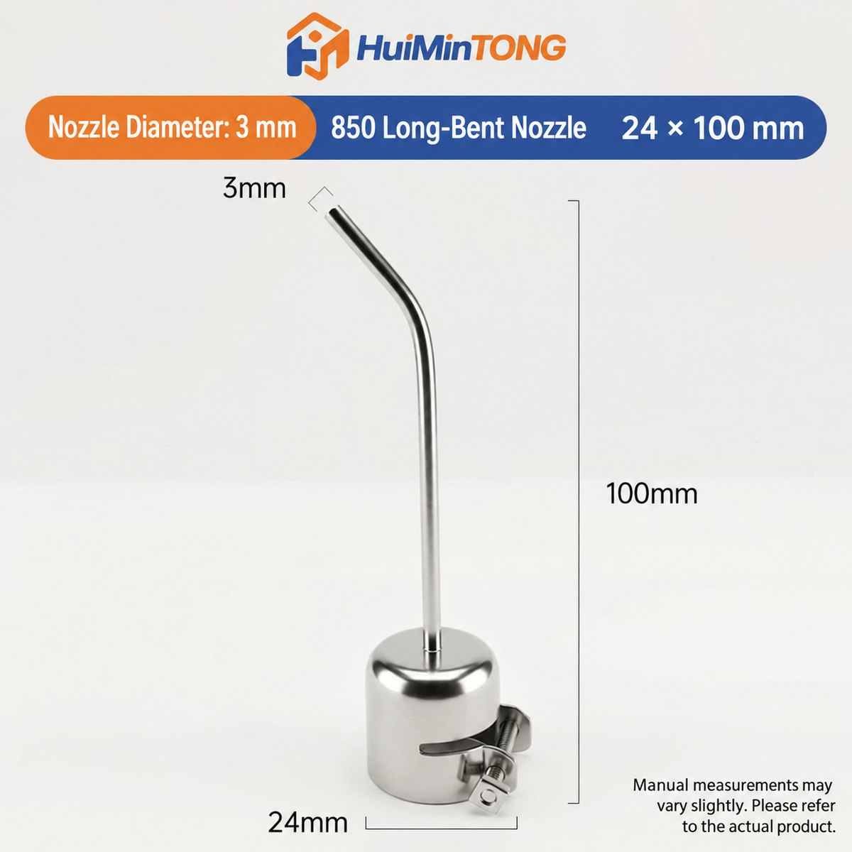 HMT-850 Hot Air Gun Extended Curved Desoldering Nozzle