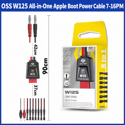 OSS TEAM W125 Power Boot Cable for iPhone 7-16 Pro Max Series