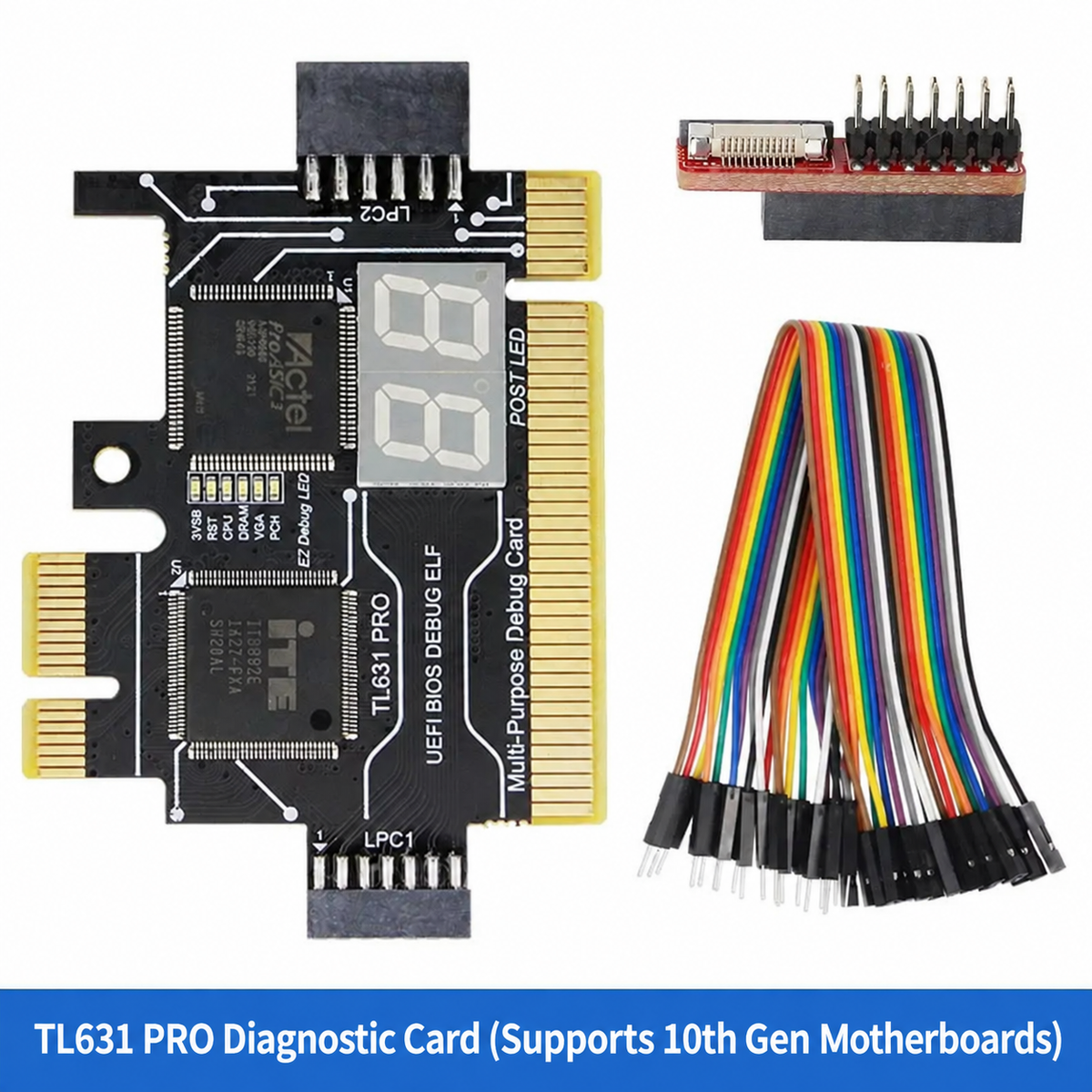 HMT-TL460s Multi-Purpose Debug Card, PCIE & LPC Computer Test Card
