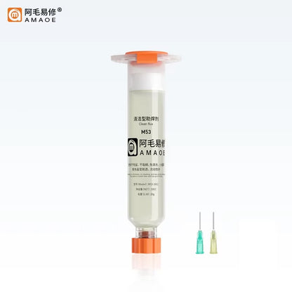 AMAOE 10CC M50 M53 No-Clean Smooth Tacky Soldering Flux Paste