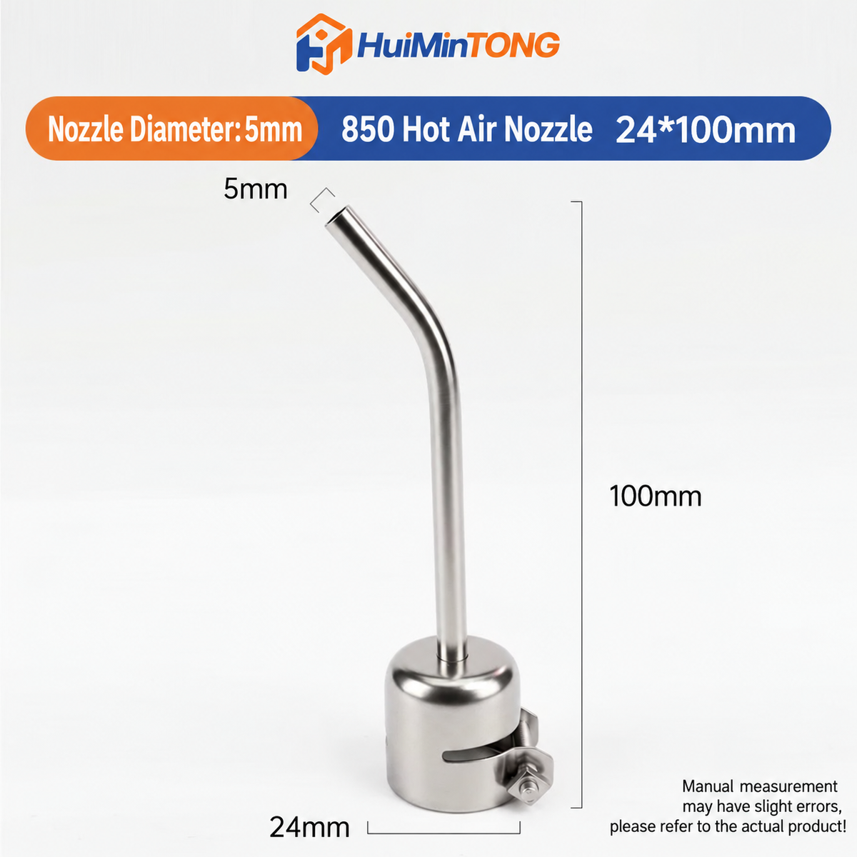 HMT-850 Hot Air Gun Extended Curved Desoldering Nozzle